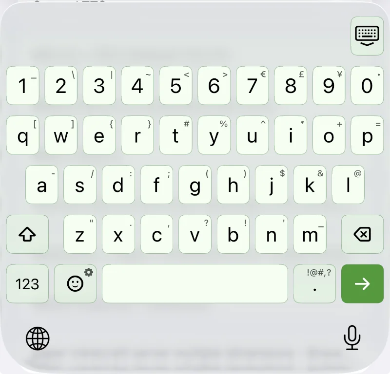 Matcha light theme preview for mochiKey